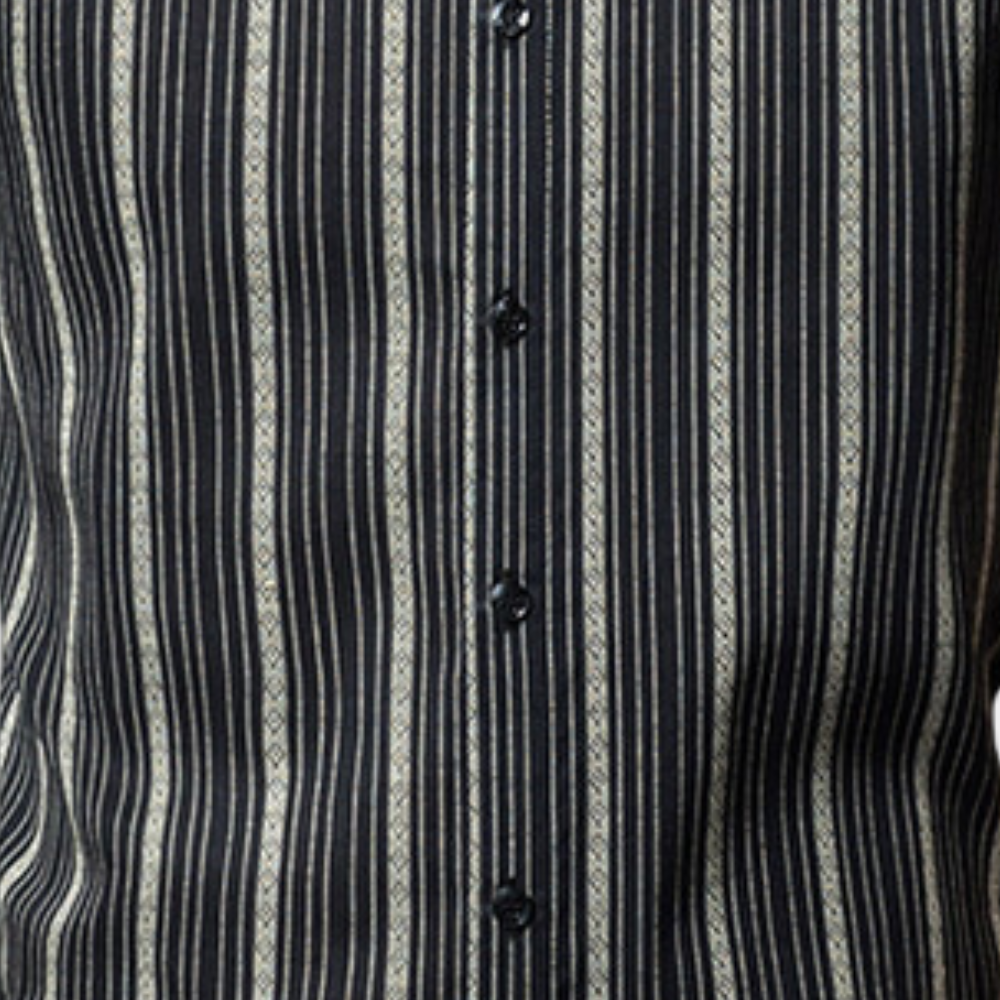 Front view of Lars men's stylish striped summer shirt, ideal for versatile summer casual wear.