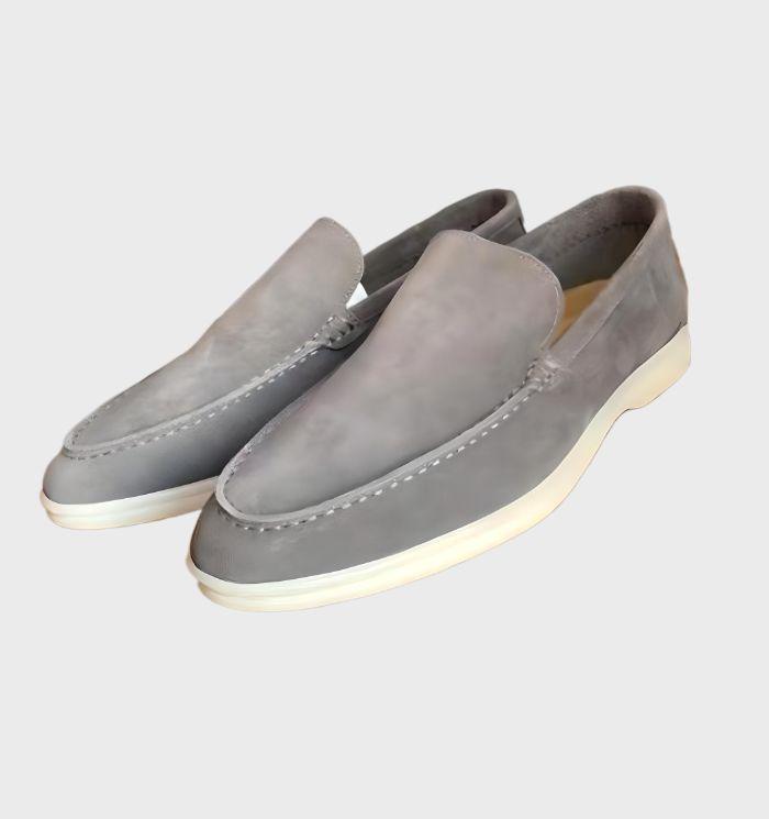 Milo men's sleek suede loafers, comfortable slip-on shoes for versatile smart casual & professional wear.