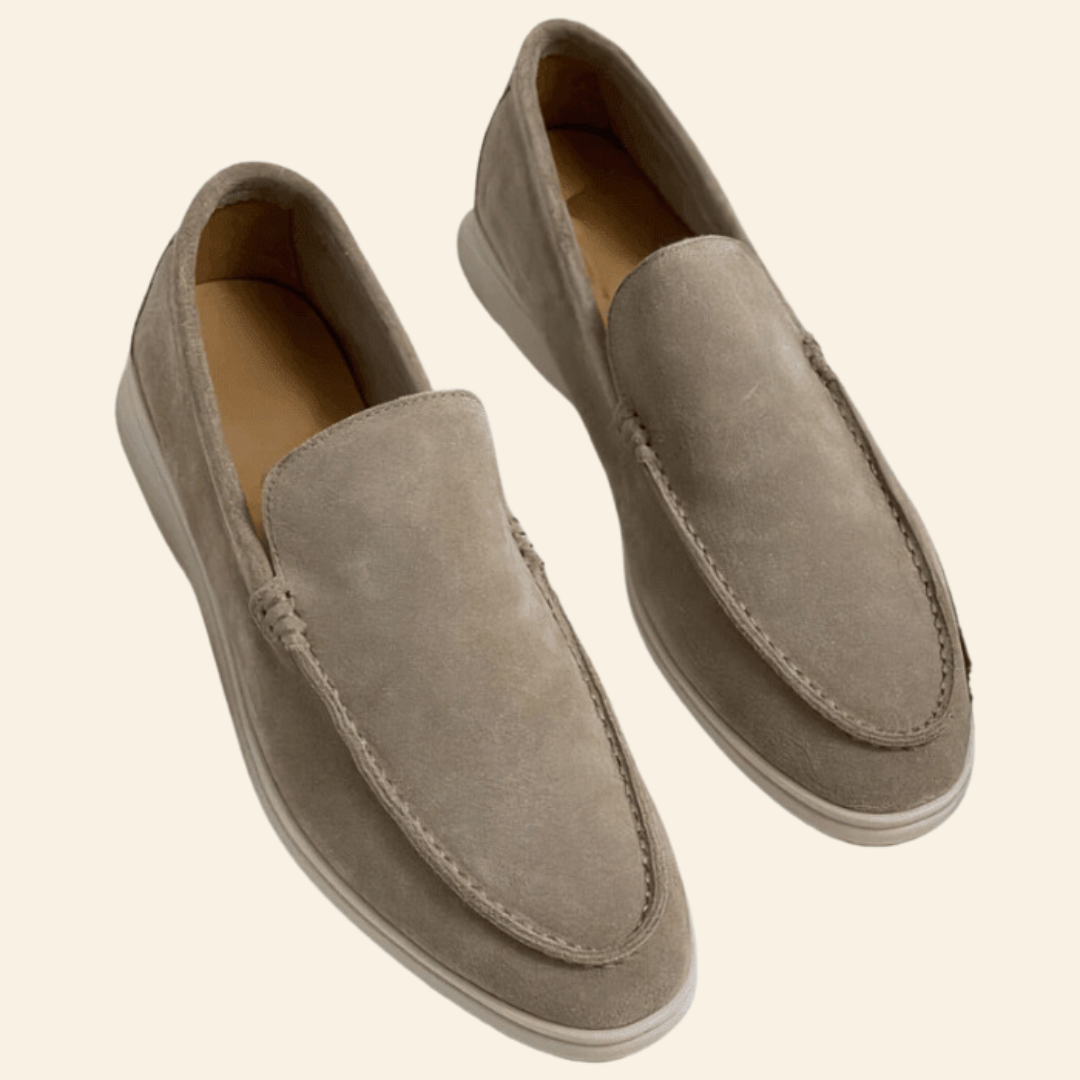 Elegant men's slip-on suede loafers, offering superior comfort & sophisticated style for daily fashion.