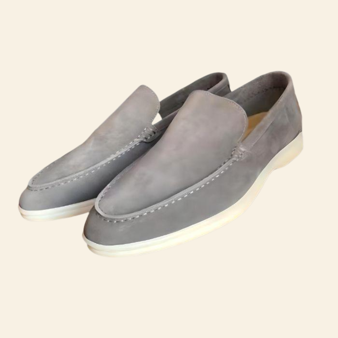 Mason men's suede loafers. Stylish & comfortable slip-on shoes, perfect for versatile daily fashion.
