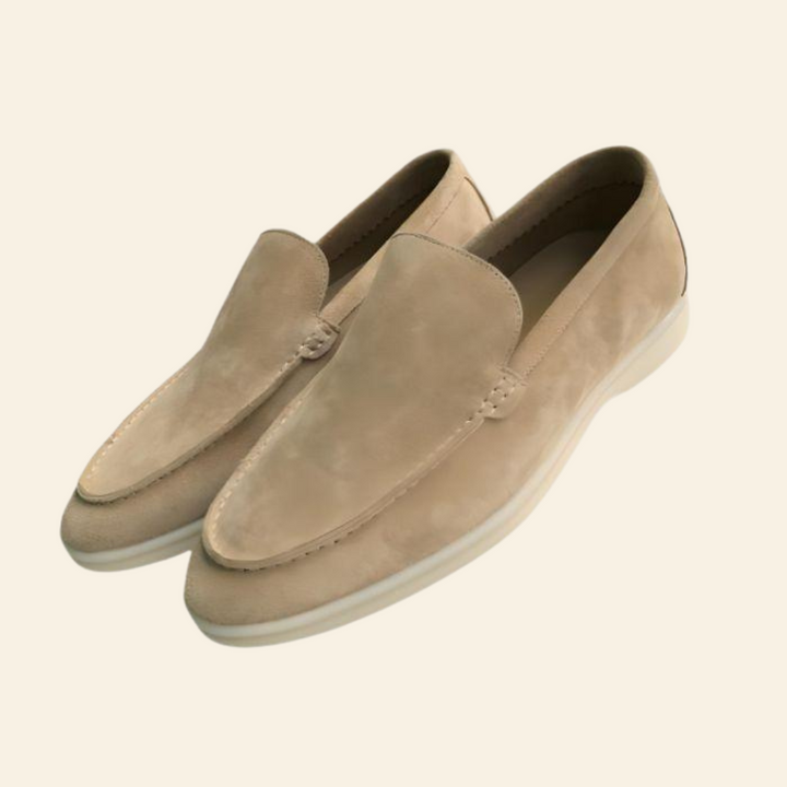 Smart casual men's suede slip-on loafers. Classic style, comfort fit, suitable for both office & leisure.