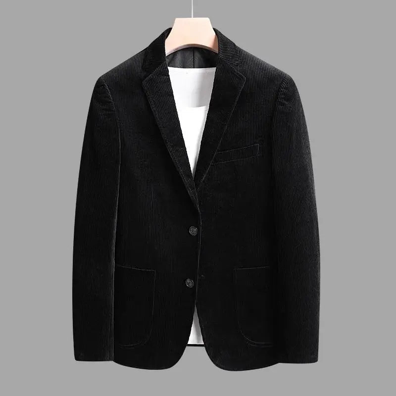 Modern men's stylish tailored blazer, a versatile layering piece for smart casual & professional men's fashion.