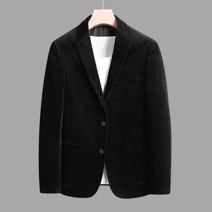 Modern men's stylish tailored blazer, a versatile layering piece for smart casual & professional men's fashion.