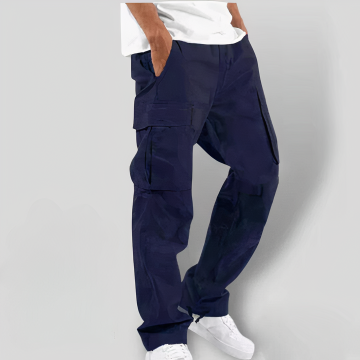 Versatile men's casual cargo pants, combining utility design with comfortable everyday fashion.