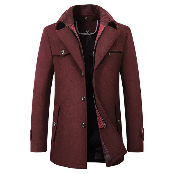 Dario men's stylish waterproof winter coat, ideal for business casual and everyday cold weather fashion. Durable outerwear.