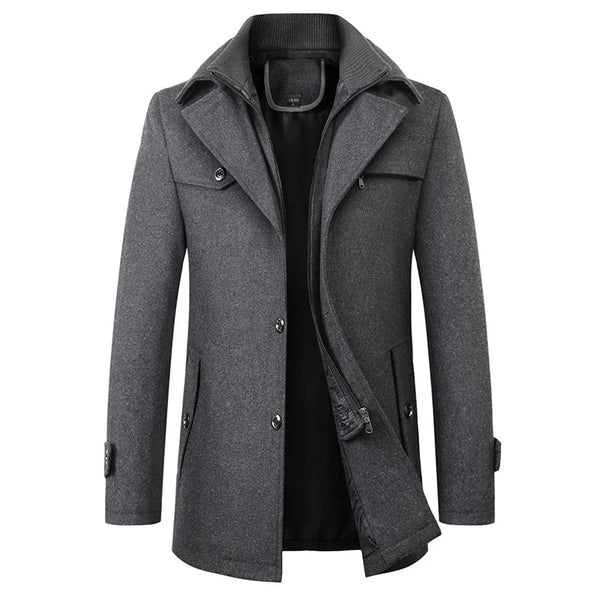Warm & durable men's winter jacket. Waterproof outerwear designed for ultimate protection against cold and snow.