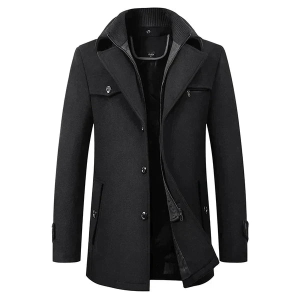 Stylish men's winter jacket, a waterproof and warm essential for cold weather. Modern design for men's fashion.