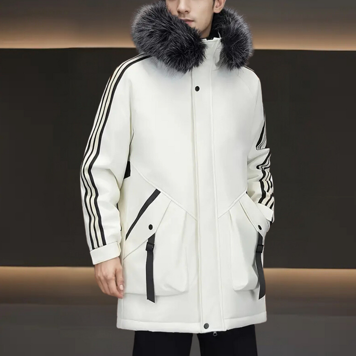 Ultimate warmth & comfort in a men's stylish winter jacket. Insulated outerwear for cold weather protection.