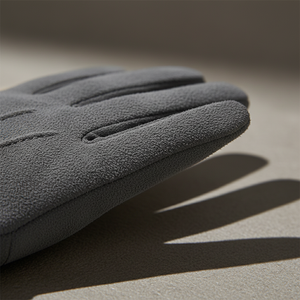 Fashionable mens suede gloves, windproof with natural wool lining, ideal for winter accessories