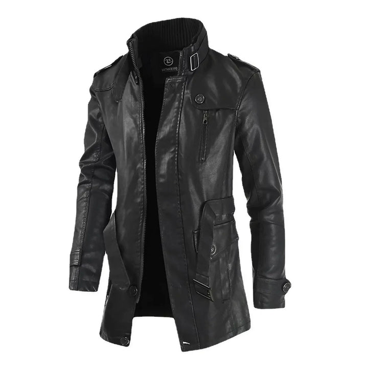 Black Men's Swift fashion jacket. Stylish & versatile casual outerwear, ideal for everyday wear & modern streetwear.
