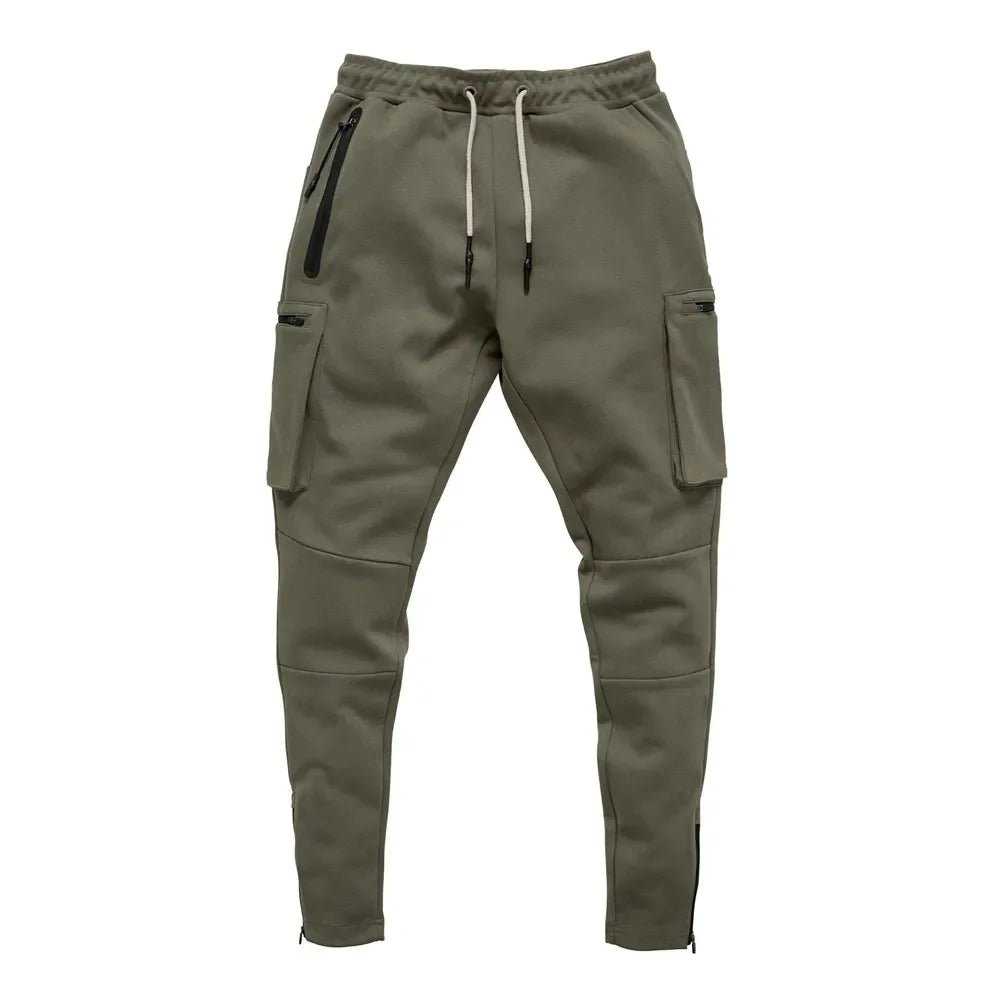 Lightweight men's tactical cargo joggers. Perfect for training, activewear, & casual utility.