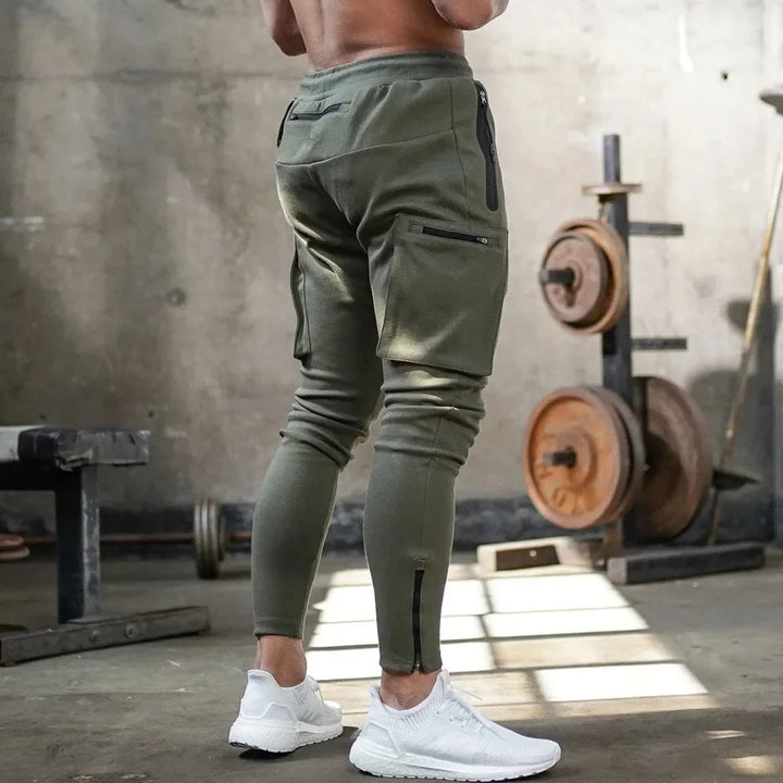 Men's activewear tactical cargo joggers. Perfect for training, gym, and performance wear.