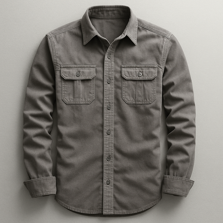 Classic men's tailored fit shirt, long sleeve and button-up. Ideal for stylish everyday and smart casual wear.