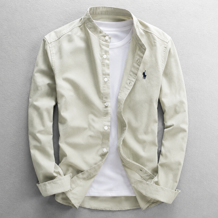 Men's classic style Oxford shirt, tailored fit. Long sleeve, comfortable and breathable button-down for any occasion.