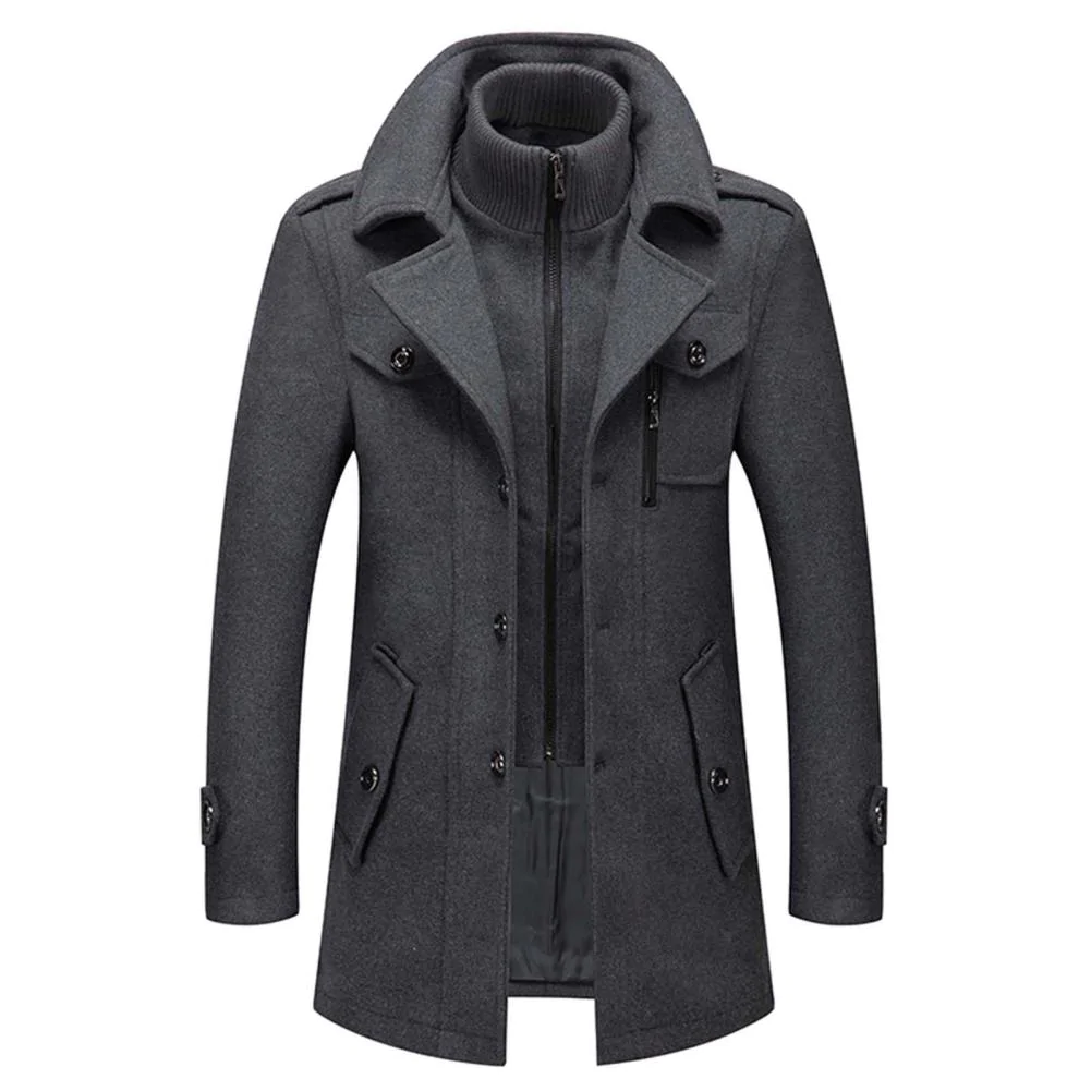 Sharp men's tailored military jacket. Structured design, perfect for smart casual, modern fashion & layering.
