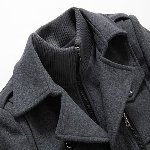 Structured men's tailored military jacket. Modern smart casual outerwear, great layering piece for men's fashion.