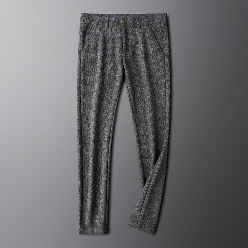Men's versatile tailored trousers, ideal for office, business meetings, or elegant formal events.