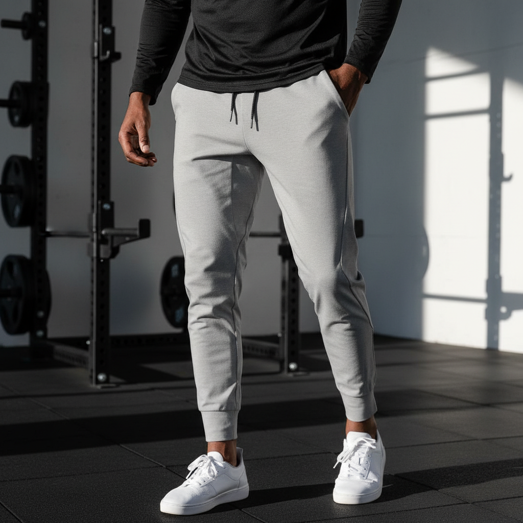 Athletic men's joggers for performance & active style. Features elastic waist & comfortable fit.