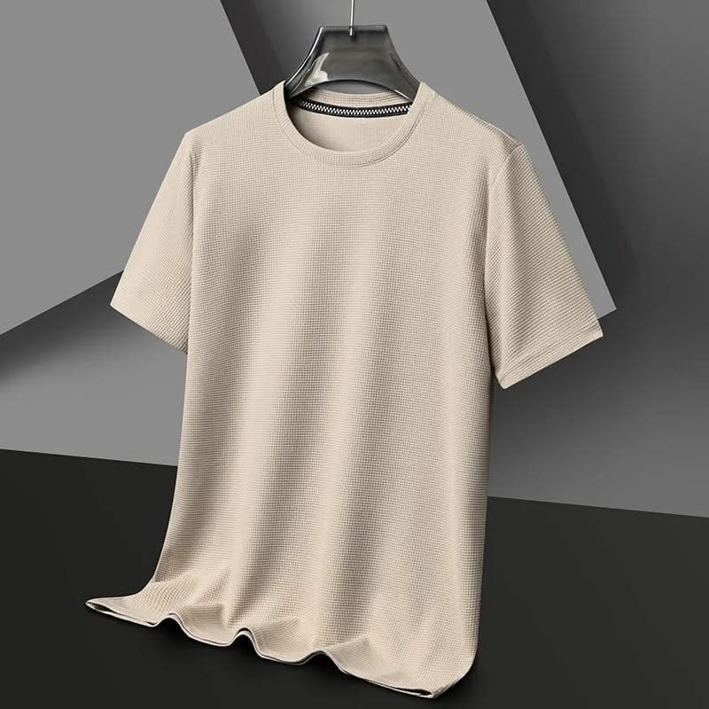 Stylish men's textured casual top, designed for all-day comfort and versatile wear. A wardrobe essential.
