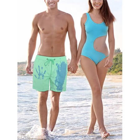 Mens summer fashion 2025: color-changing thermal swim shorts, bold and innovative beachwear