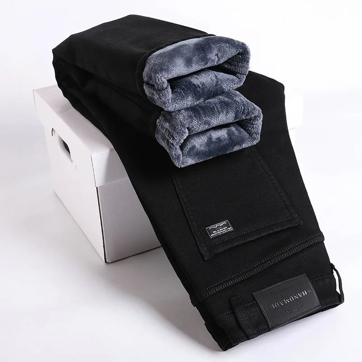Stay warm & stylish this winter with men's thermal lined jeans. Durable, comfortable denim for cold weather adventures.