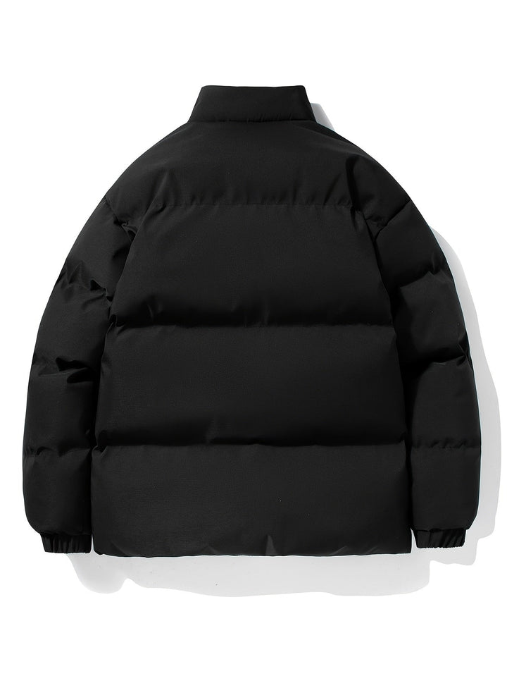 Men's cold weather thermal quilted jacket, providing superior warmth and insulation.
