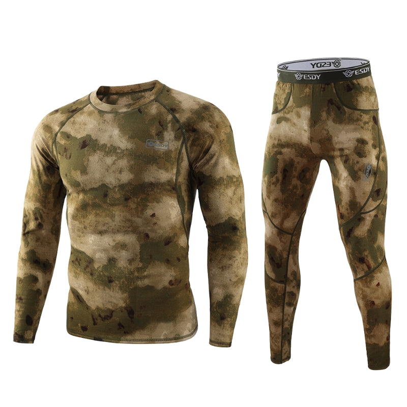 High-performance men's thermal underwear, wicking moisture & insulating for winter sports, hiking & daily warmth.