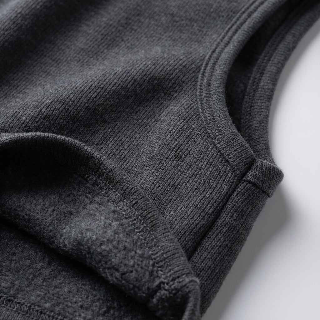 Athletic men's windproof undershirt, Caleb sleeveless thermal base layer for winter sports