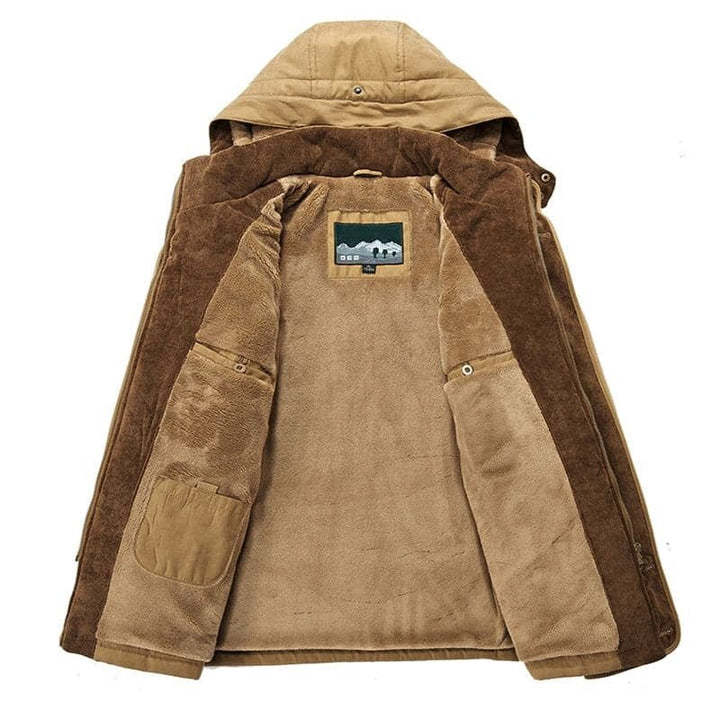 Men's heavy-duty Thermal Winter Jacket with deep pockets. Ideal for severe cold weather.