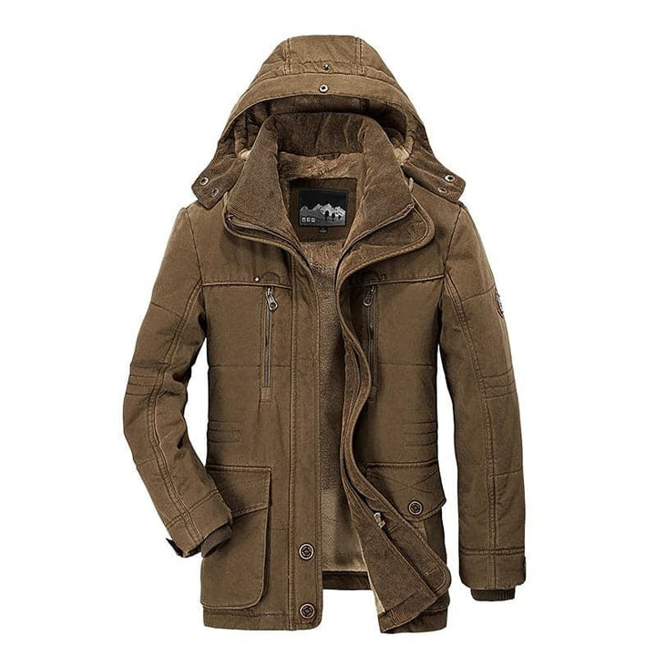 Men's Cold Weather Outerwear. Thermal Winter Parka, durable with practical deep pockets.