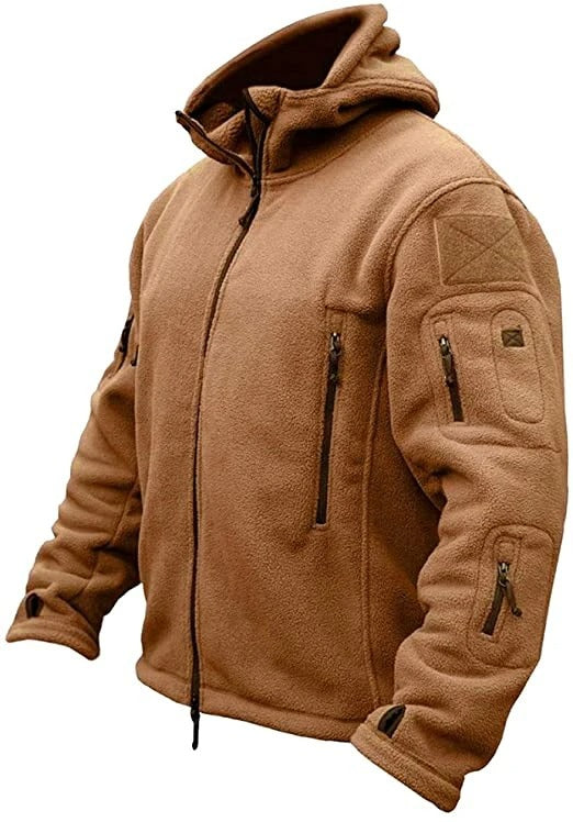 Warm men's fleece vest, ThermaVest designed for winter comfort, versatile casual layering & outerwear.
