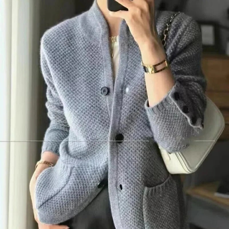 Men's Cozy Winter Sweater Jacket: thick wool for ultimate warmth. Stylish, comfortable cold weather outerwear.