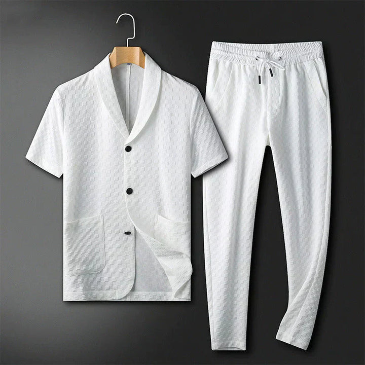 Timothy men's sportswear summer set, versatile loungewear for business casual and everyday style