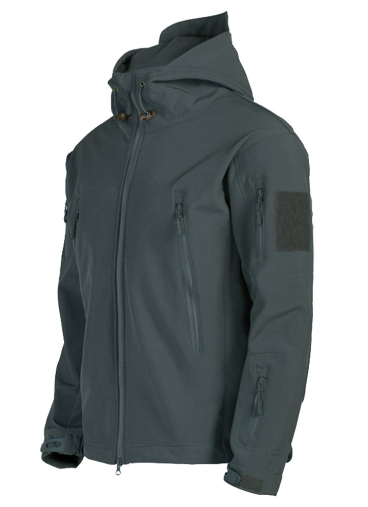 Men's Titan weatherproof softshell jacket with hood. Waterproof & windproof for all seasons.