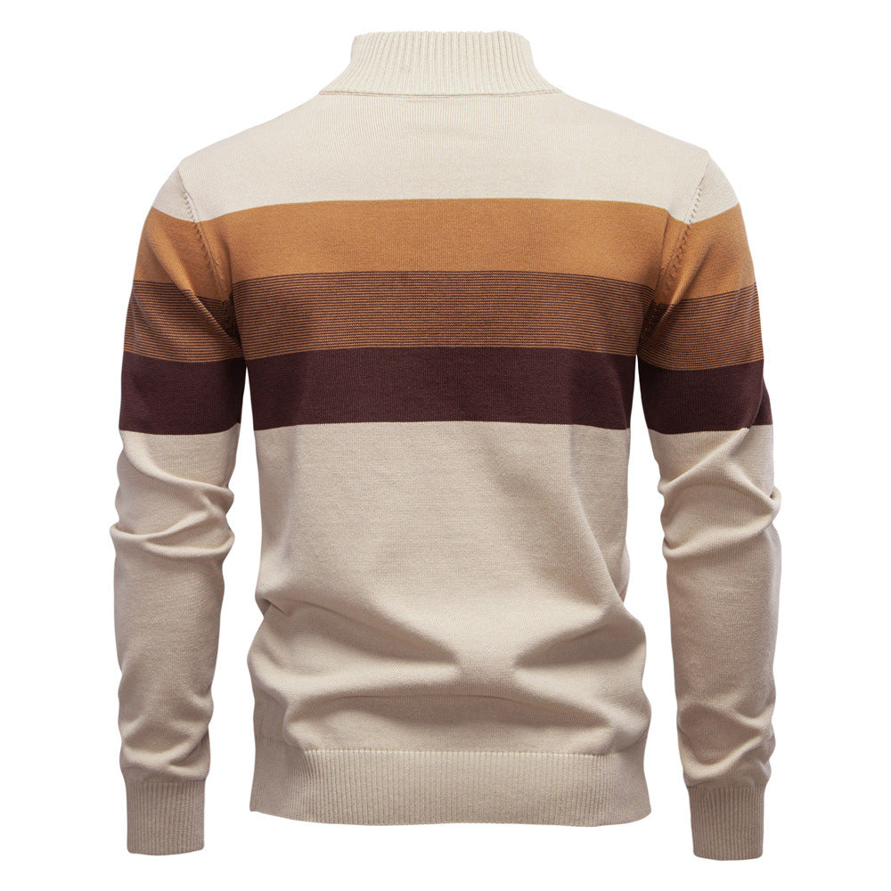 Torino men's comfortable colorblock half-zip, long sleeve for cool weather.