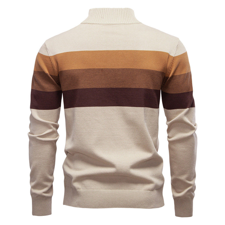 Torino men's comfortable colorblock half-zip, long sleeve for cool weather.