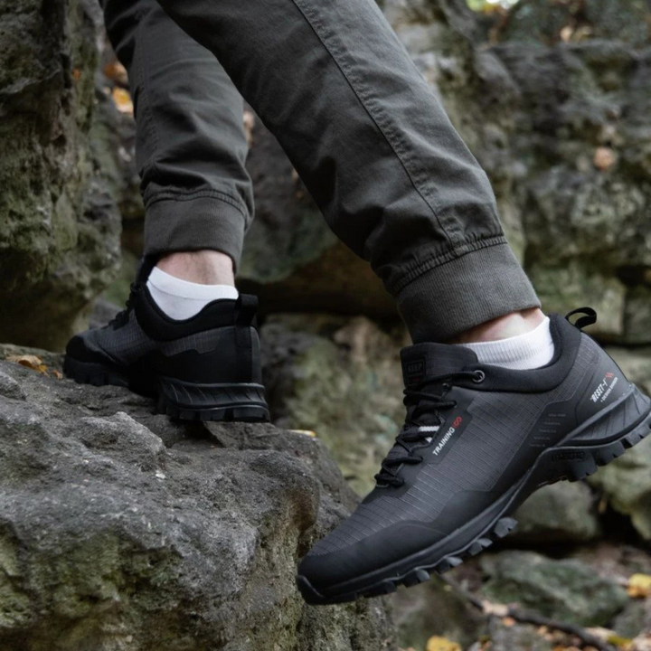 Durable men's TrailMax waterproof hiking shoes, ready for any trail. Non-slip grip for secure outdoor walking adventures.