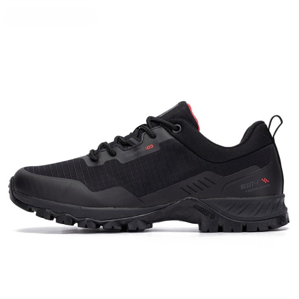 High-performance men's TrailMax waterproof hiking shoes, offering superior grip, support, and comfort for challenging trails.