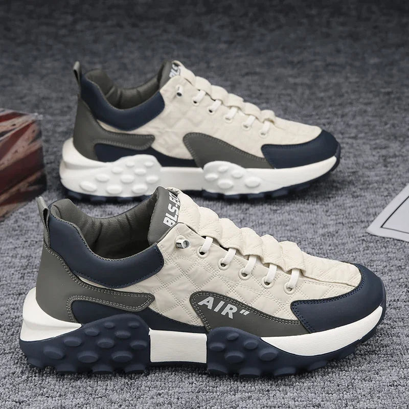 Comfortable men's walking shoes with air cushion technology for active everyday wear.