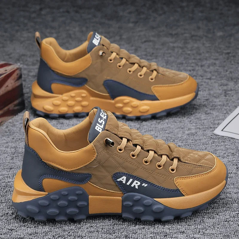 Athletic men's lace-up sneakers, Noah, with ultimate air cushion for trendy casual style.