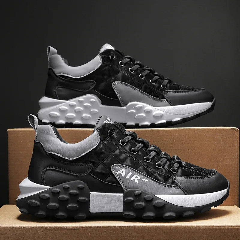 Sporty men's casual sneakers, Noah, featuring advanced air cushion for comfortable walking.