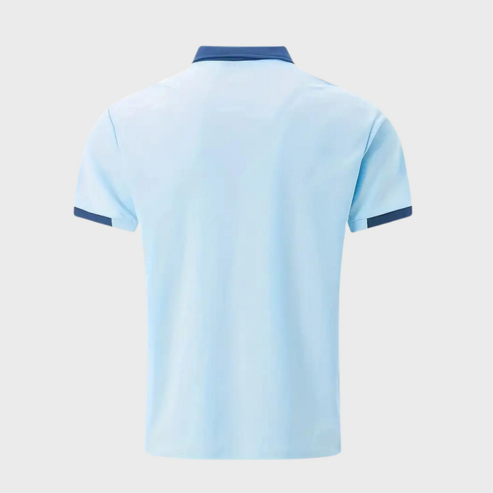 Leo men's casual polo shirt, trendy short sleeve design for comfortable, versatile spring/autumn wear.