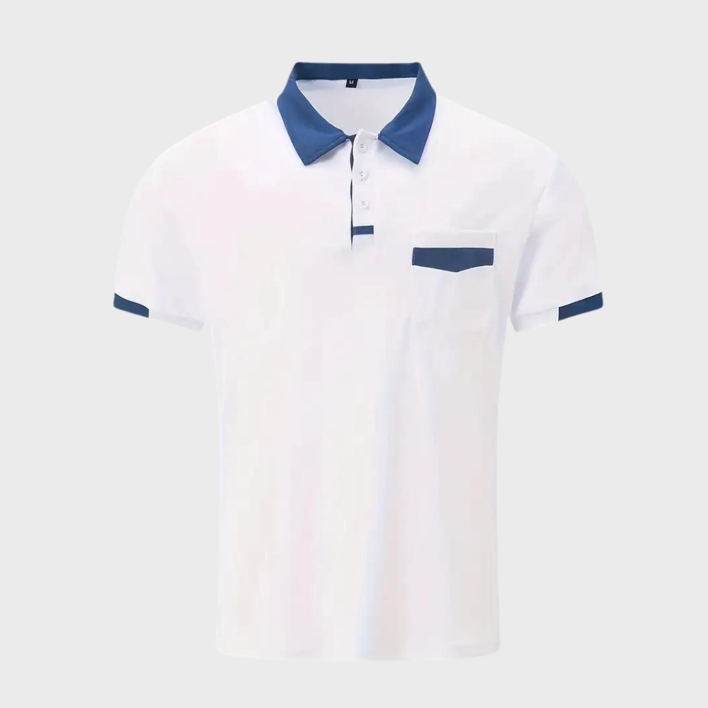 Stylish Leo men's polo, a comfortable, short sleeve top, perfect for smart casual & everyday fashion.