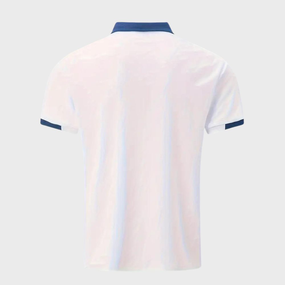 Trendy Leo men's polo shirt, versatile short sleeve top for comfortable everyday and smart casual wear.