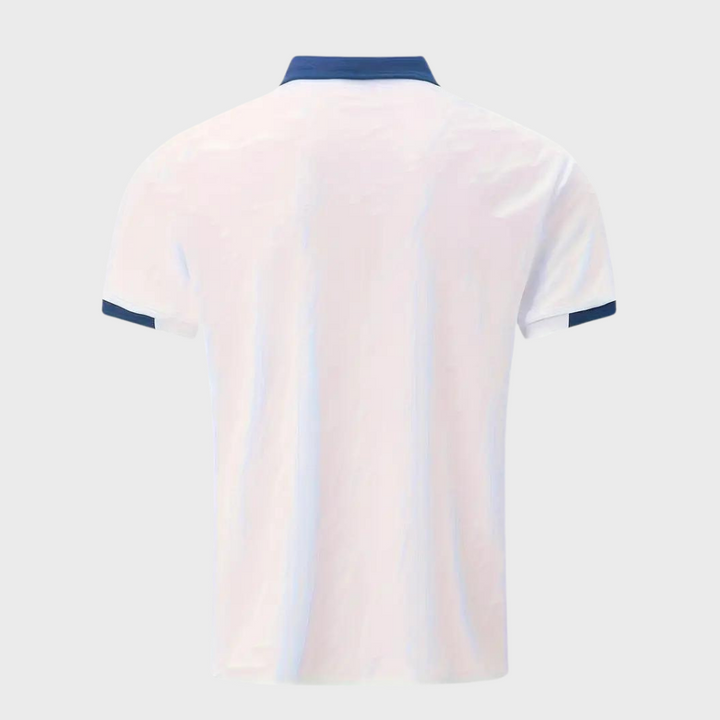 Trendy Leo men's polo shirt, versatile short sleeve top for comfortable everyday and smart casual wear.