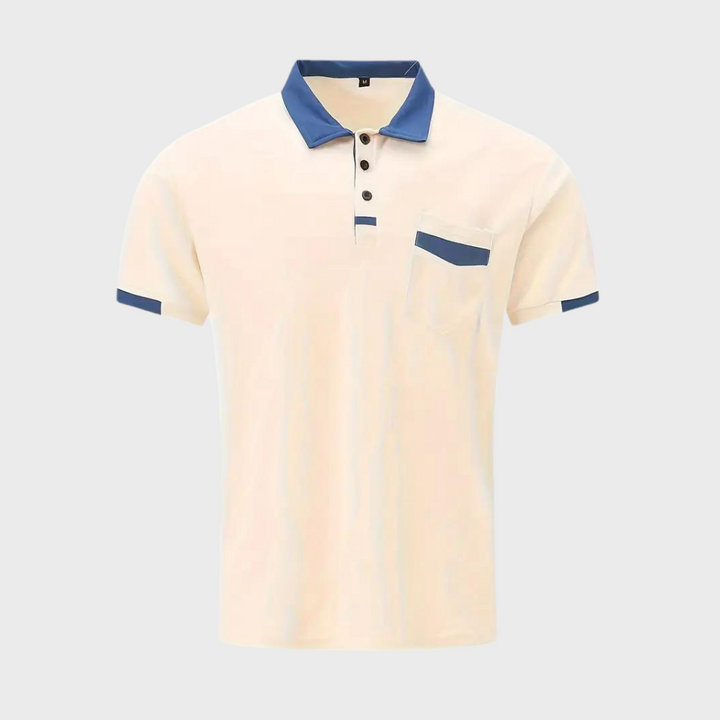 Everyday wear Leo men's trendy polo shirt, short sleeve, for a comfortable and stylish look.