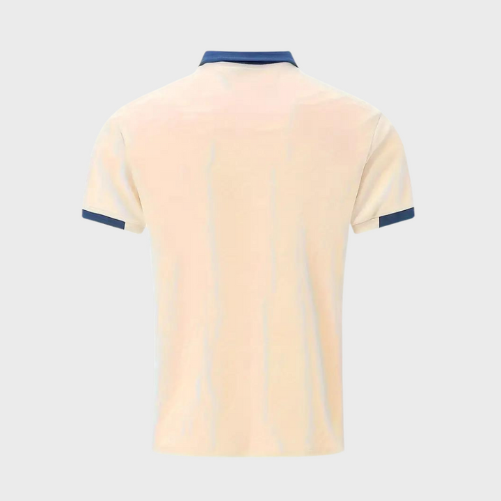 Leo men's casual polo, a stylish short sleeve top for comfortable everyday wear and modern fashion.