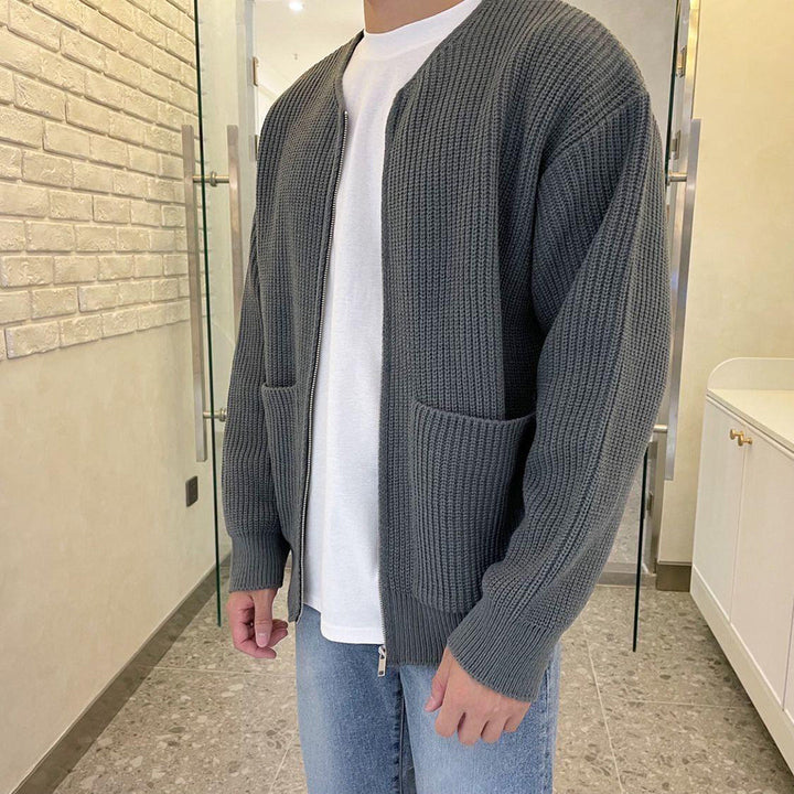 Trendy men's full zip gilet, ideal for modern layering and adding a stylish touch to any casual outfit.
