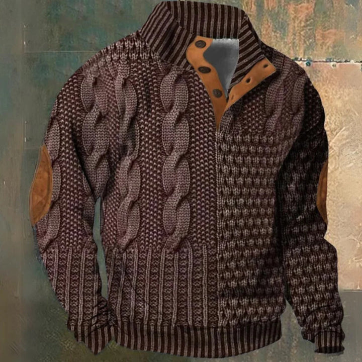 Soft knit men's warm winter sweater for ultimate comfort. Ideal for casual, stylish everyday wear.