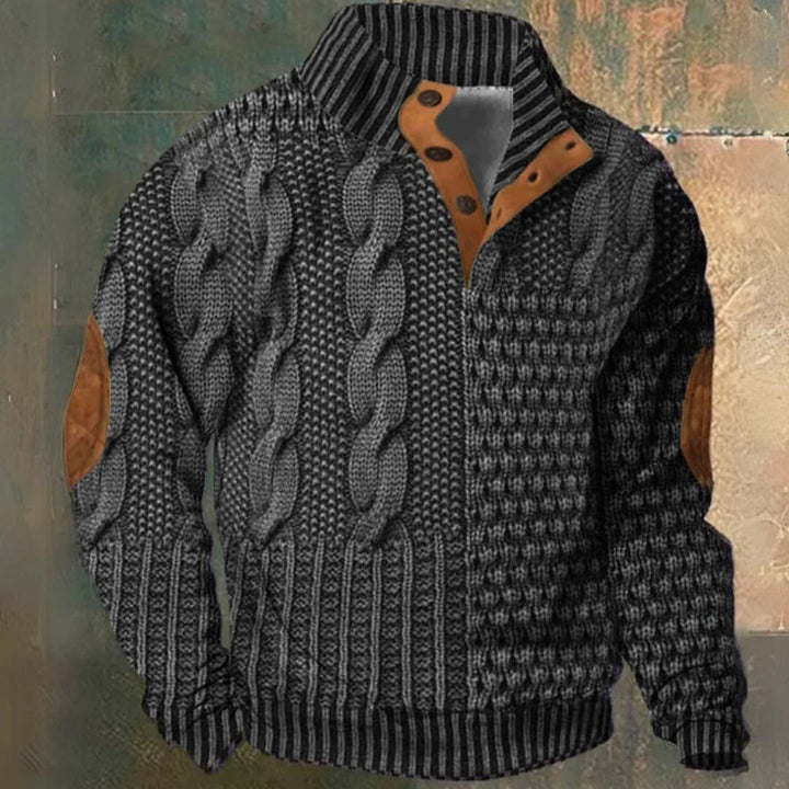 Stylish men's cozy winter sweater. Perfect for casual comfort and everyday warmth.